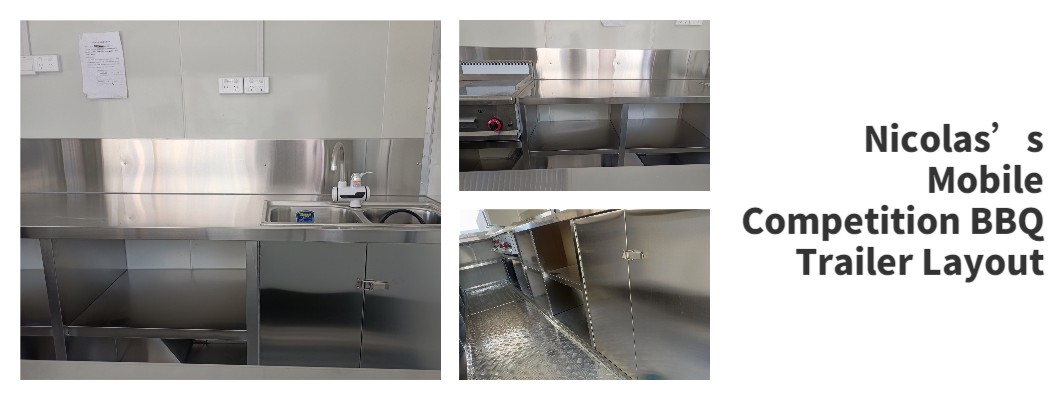Mobile Competition BBQ Trailer Layout